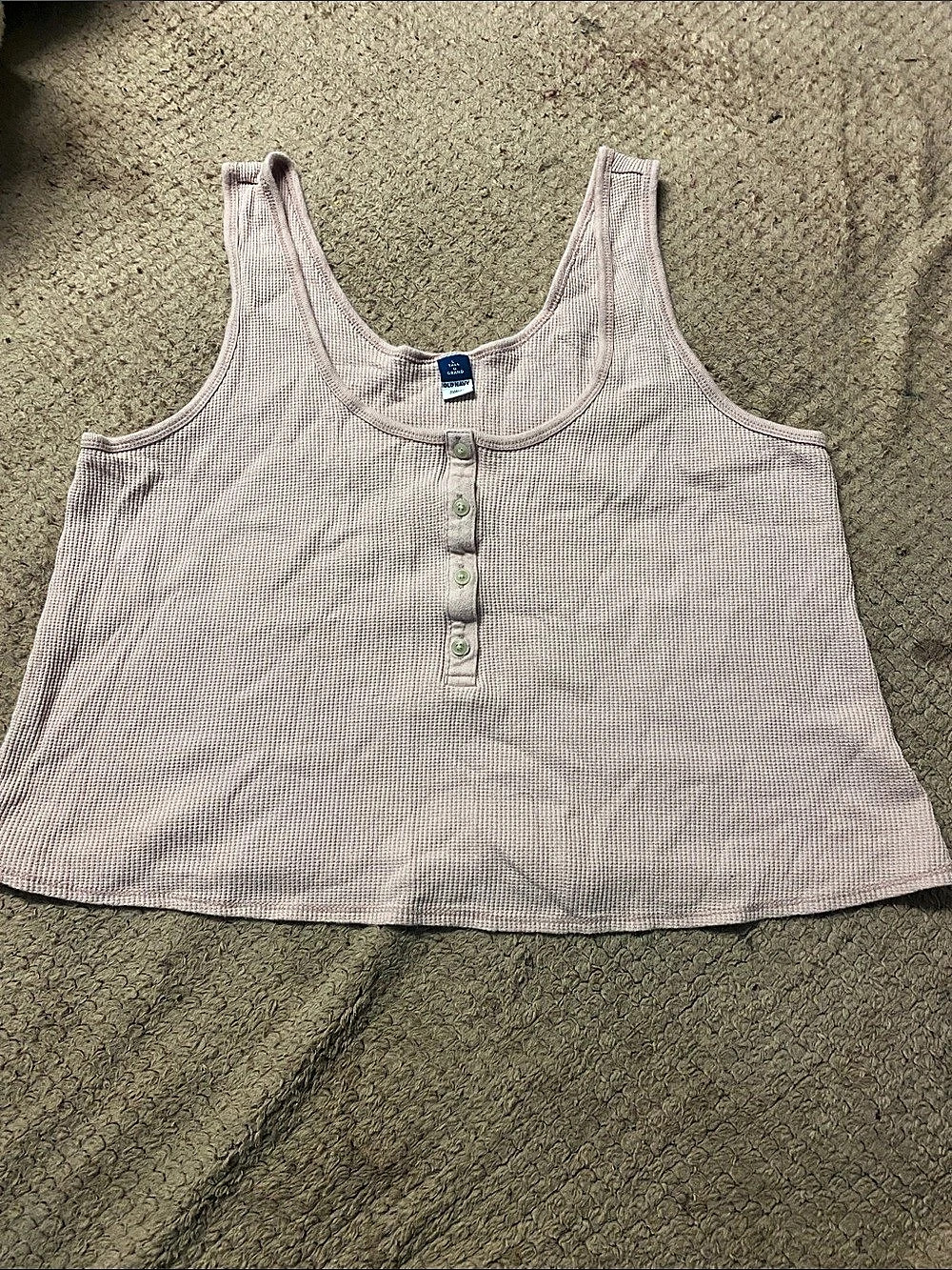Old Navy Checkered Tank Top in Pink Size Large Like New